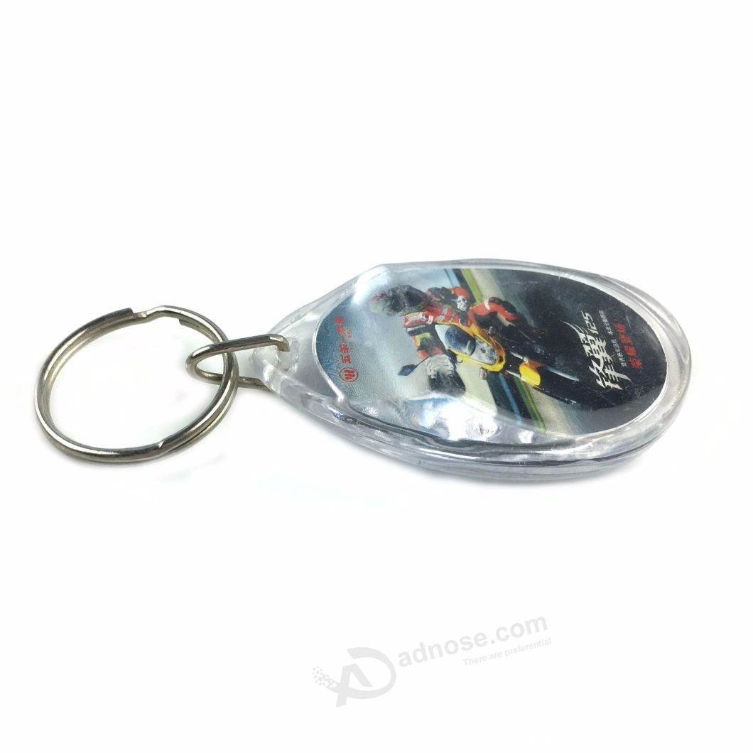 Wholesale picture Insert plastic Custom acrylic Keychain