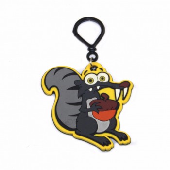 Trending Products Porte-clés en caoutchouc animal 3D personnalisés