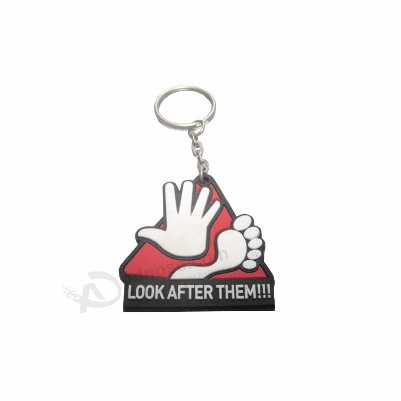 Hot Selling Cartoon Figure PVC Rubber Keychain