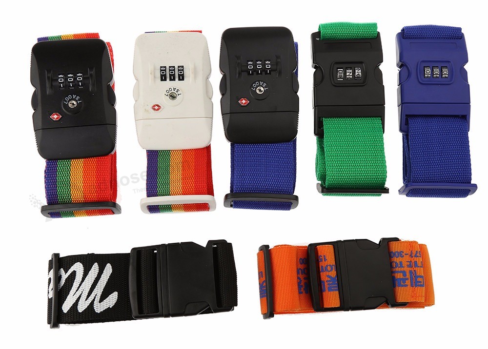 CH-18C Colorful suitcase belt with lock