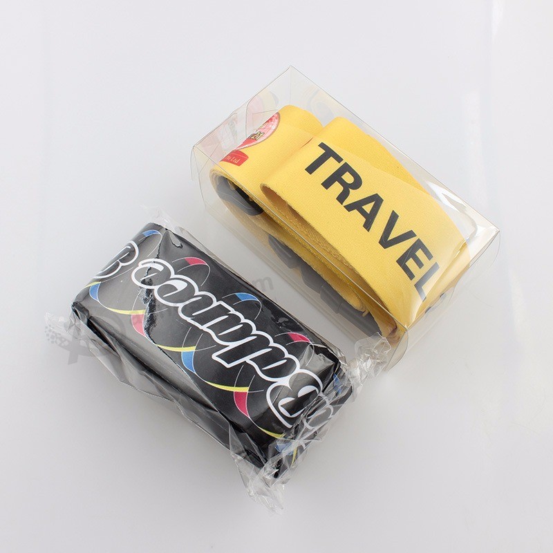 PVC 상자를 가진 도매 조정 가능한 다채로운 여행 벨트 수화물 결박
