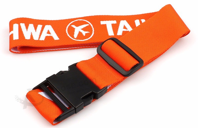Eco amigable poliéster logotipo personalizado equipaje cinturón con hebilla separable