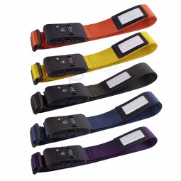 combinación de maleta ajustable correa para equipaje con cerradura