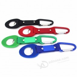 Vente chaude en caoutchouc boucle crochet bouteille d’eau porte-bouteille d’eau boucle de clip pour le voyage