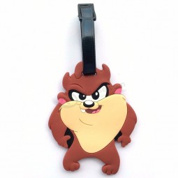 Étiquette de bagage en PVC souple en caoutchouc personnalisé en gros