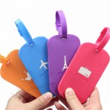custom logo 3D travel soft PVC luggage Tag