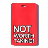waterproof custom 3D rubber silicone travel luggage tags