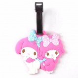 custom 3D soft  pvc luggage tag custom airplane tag