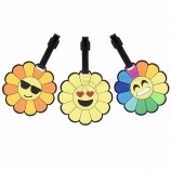 gepersonaliseerde rubberen panda bagagelabel aangepaste logo pvc bagagelabel promotionele reizen siliconen tas tag