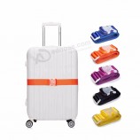 travelsky aangepast logo gepersonaliseerde reis plastic gesp bagageriemen voor kofferriemen