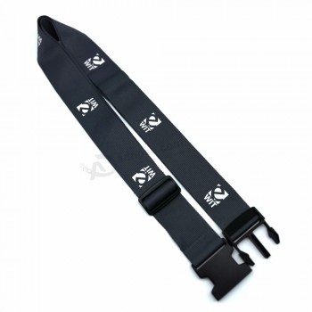 correa de cinturón de equipaje de bolsa ajustable de poliéster con logotipo personalizado promocional