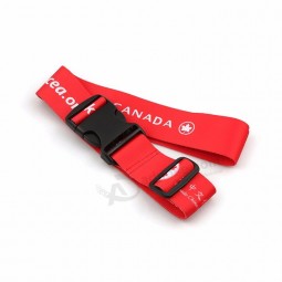 sublimación personalizada impresa ajustable poliéster maleta de viaje correa de equipaje