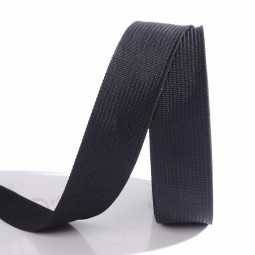 38 mm zwarte, gerecyclede PP-riem met handgreep