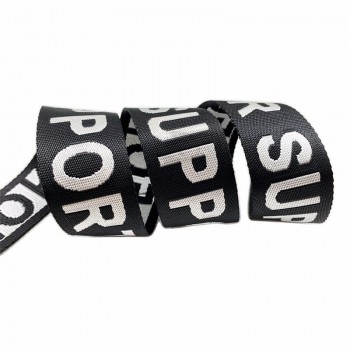 Petit Moq 25MM Nylon Plat Élastique Sangle Tissée Jacquard Pour Sacs