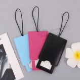 creatief lederen bagagelabels labels riem naam adres ID koffer Bagagereis reizen