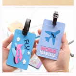 aangepaste leuke nieuwigheid rubber funky reisetiketten bandjes koffer & bagagelabels