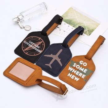 Valise en cuir Étiquette de bagage Étiquette Sac Pendentif avec nom ID Adresse Tags