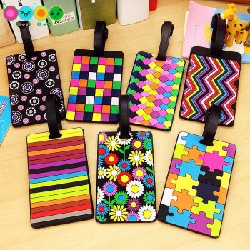 hangtag шаржа изготовленного на заказ творческого национального цвета multi-цвета геометрический для багажа / чем