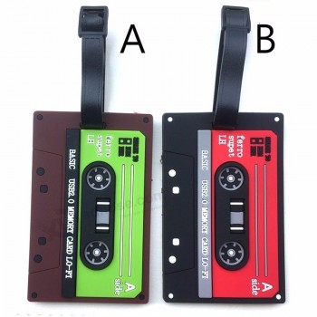 Personnalisation personnalisée Cassette audio Valise Étiquette de bagage