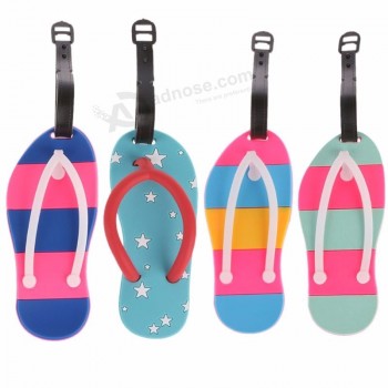 pantoufle valise bagages étiquettes nom adresse ID porte-adresse étiquette de sac en silicone