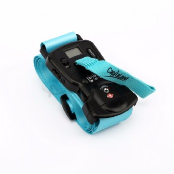 Sangle de bagage élastique en polyester sur mesure promotionnelle la plus favorable avec serrure de sangle de bagage tsa