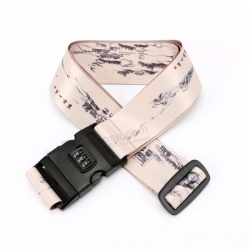 Hochwertiger Koffergurt aus Polyester mit Passwortsperre