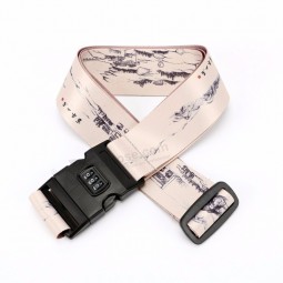 high quality with password lock polyester luggage strap