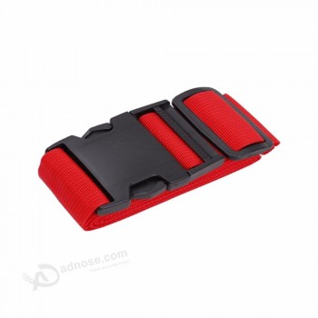 Valise rouge emballage sangle de bagage sur mesure avec échelle
