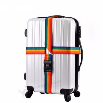 スーツケースの付属品のための4mの長い十字の荷物の革紐ベルト