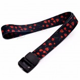 Ceinture tressée par sublimation thermique avec boucle en métal