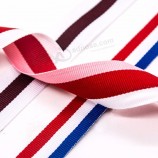 Vente en gros polyester rayures sangle ceinture pour chiffons