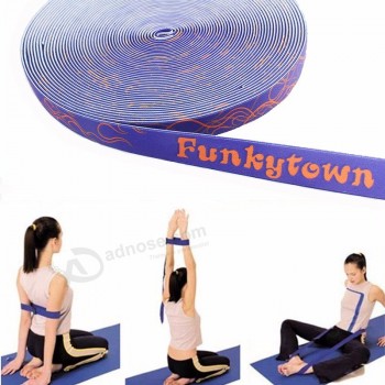 Bande élastique de yoga personnalisée avec taille jacquard
