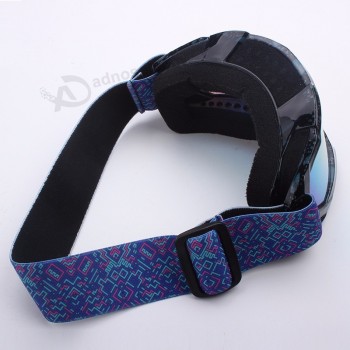 Ceinture de lunettes de ski élastique de sublimation de couleur fraîche