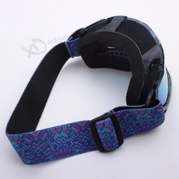 cool colored sublimation elastic ski goggle belt