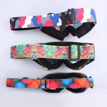 Sublimation sangle de lunettes de neige professionnelles personnalisées,bande de lunettes de ski