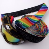 Polyester angenehmes Tragegefühl individuell bedruckte breite Gummibänder für Skibrillen