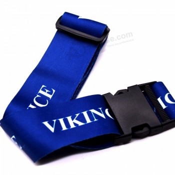 Manufacturer polyester luggage strap for logo name custom