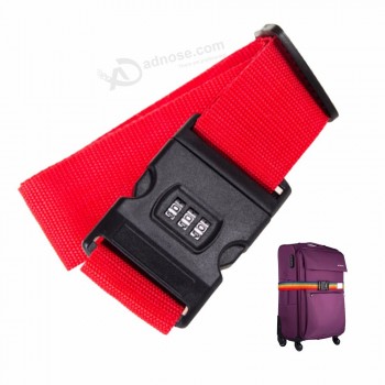 cintura di sicurezza regolabile cinghia per bagagli imballaggio valigia da viaggio 3 cifre password blocco fibbia cinture bagaglio