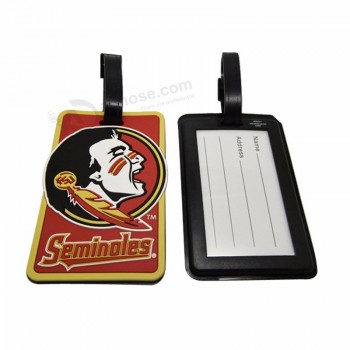 Étiquette de bagage en PVC personnalisée pour le voyage de l’homme du club de football