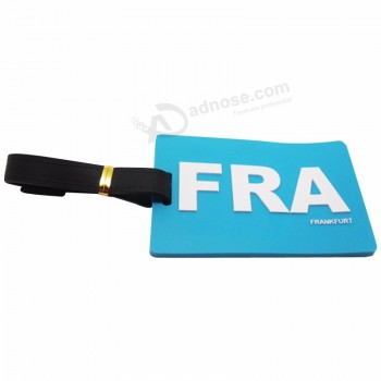 Étiquette de bagage en PVC personnalisée d’hôtel de voyage en gros