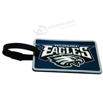 Vente en gros PVC personnalisé sublimation vierge étiquette de bagage avec votre propre logo