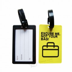 Étiquette de bagage d’avion thermique en PVC souple