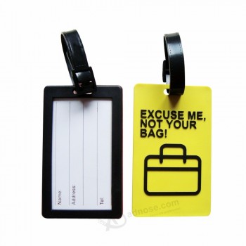 Étiquette de bagage d’avion thermique en PVC souple