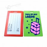 gepersonaliseerde bedrukte zachte pvc hangtag bagagelabel