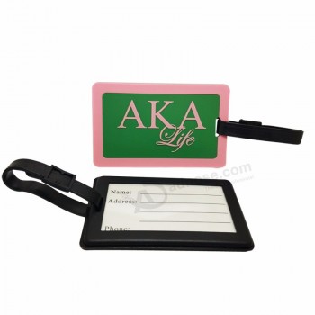 Rubber PVC Company Embossed Logo Luggage Tag