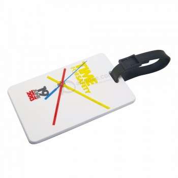 Eco-Friendly custom logo pvc airplane pvc luggage tags