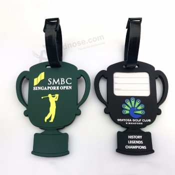 PVC Trophy Shape personalized 3d promotion luggage tag