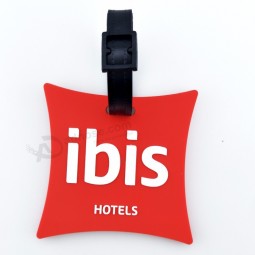 Étiquette de bagage d’hôtel en caoutchouc personnalisée