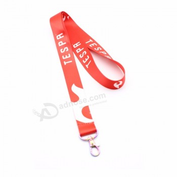 Meilleur prix longe en polyester tissé jacquard pour clé pour porte-badge avec fermoir mousqueton