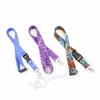 Hot New Oem promotionele polyester geweven polsband lanyard voor sleutels